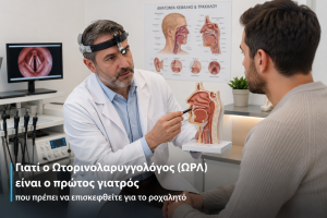 Γιατί ο Ωτορινολαρυγγολόγος (ΩΡΛ) είναι ο πρώτος γιατρός που πρέπει να επισκεφθείτε για το ροχαλητό