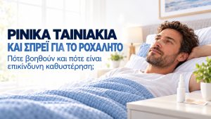 Δοκιμάζετε ταινίες μύτης ή σπρέι για το ροχαλητό; Ανακαλύψτε πότε βοηθούν, πότε κρύβουν κινδύνους και ποιες είναι οι έγκυρες λύσεις του Sleep Experts.